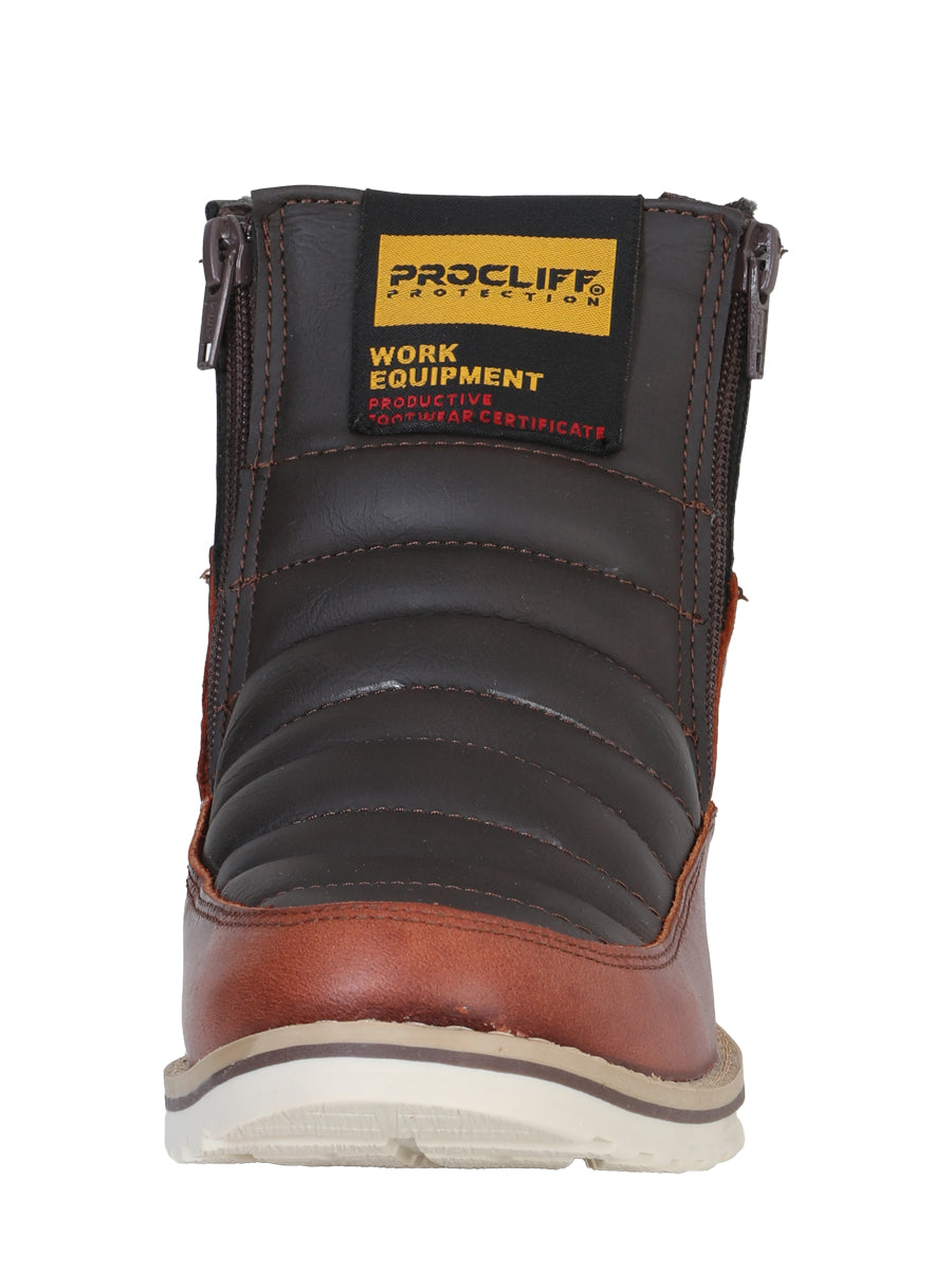 Procliff Pull Up Work Boot- Wine 35205