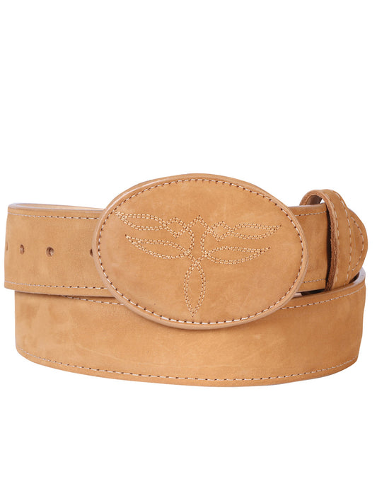 El General Women’s Western Belt - Nubuck Bovine Leather - Peach 

 43183