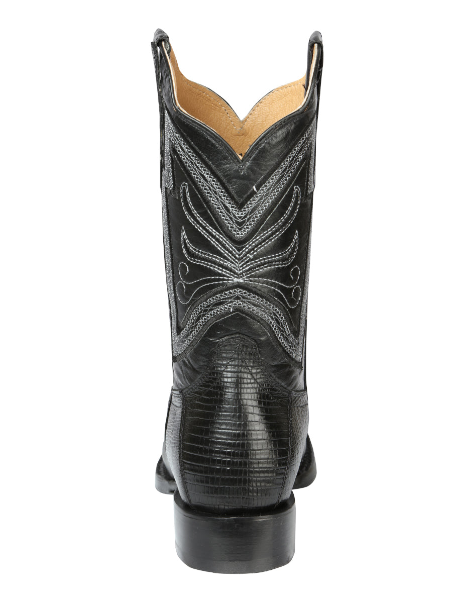 El General Men's Rodeo Boot - Imitation Lizard - Black 44666