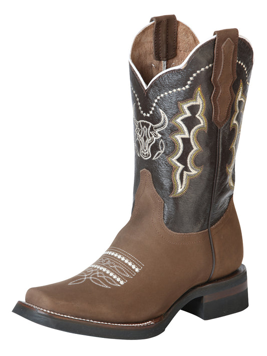 El General Rodeo Boot - Nobuck Camel 51113