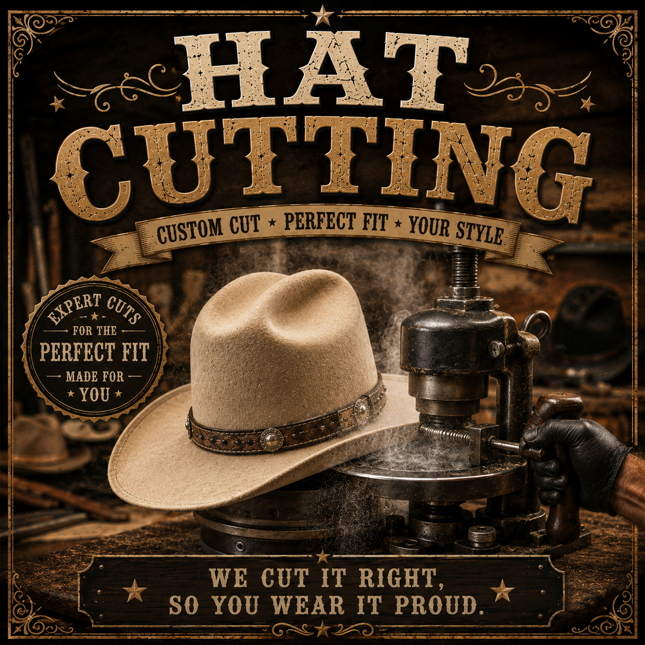 Hat cutting