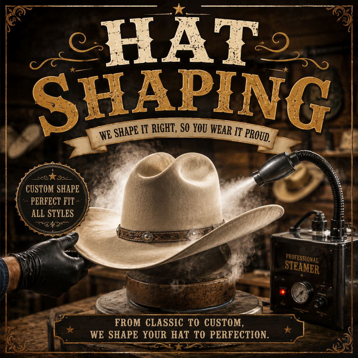 Hat shaping